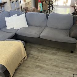Sectional Couch & Washable Couch Cover 