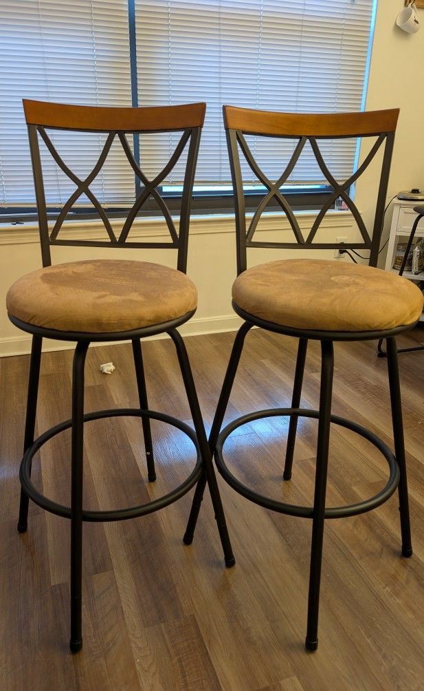 Swivel Bar Stools - Set of 2