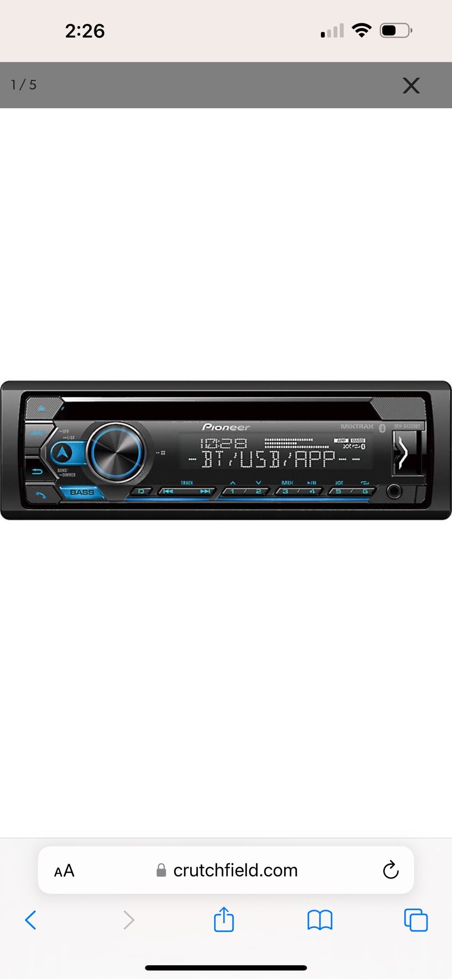 Pioneer Deh 4220bt