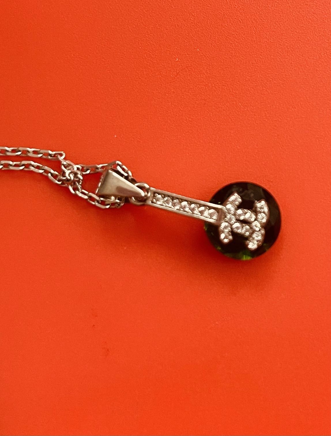 Diamond Chanel Siver Necklace And Machting Hearings & Ring 💍