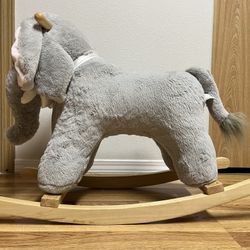 Adorable Elephant Plush Rocker – Soft & Sturdy!
