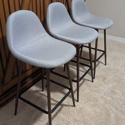 3pk Copley Upholstered Counter Height Barstool 