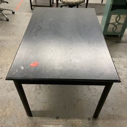 Black Wooden Desk 54h x 36w x 30h ($75)