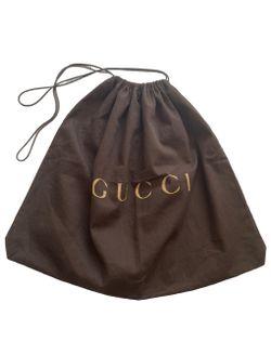 Gucci XL Brown Drawstring Dust Bag