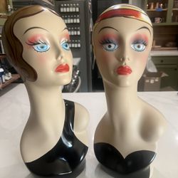 Mannequin head bust Vintage Style