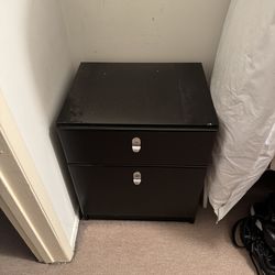 Black File Cabinet With 1 Additional Storage  Drawer
