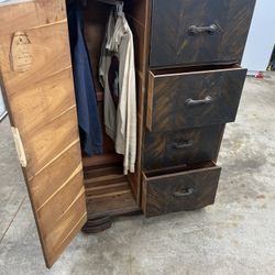Antique Cedar Armoire / Dresser 