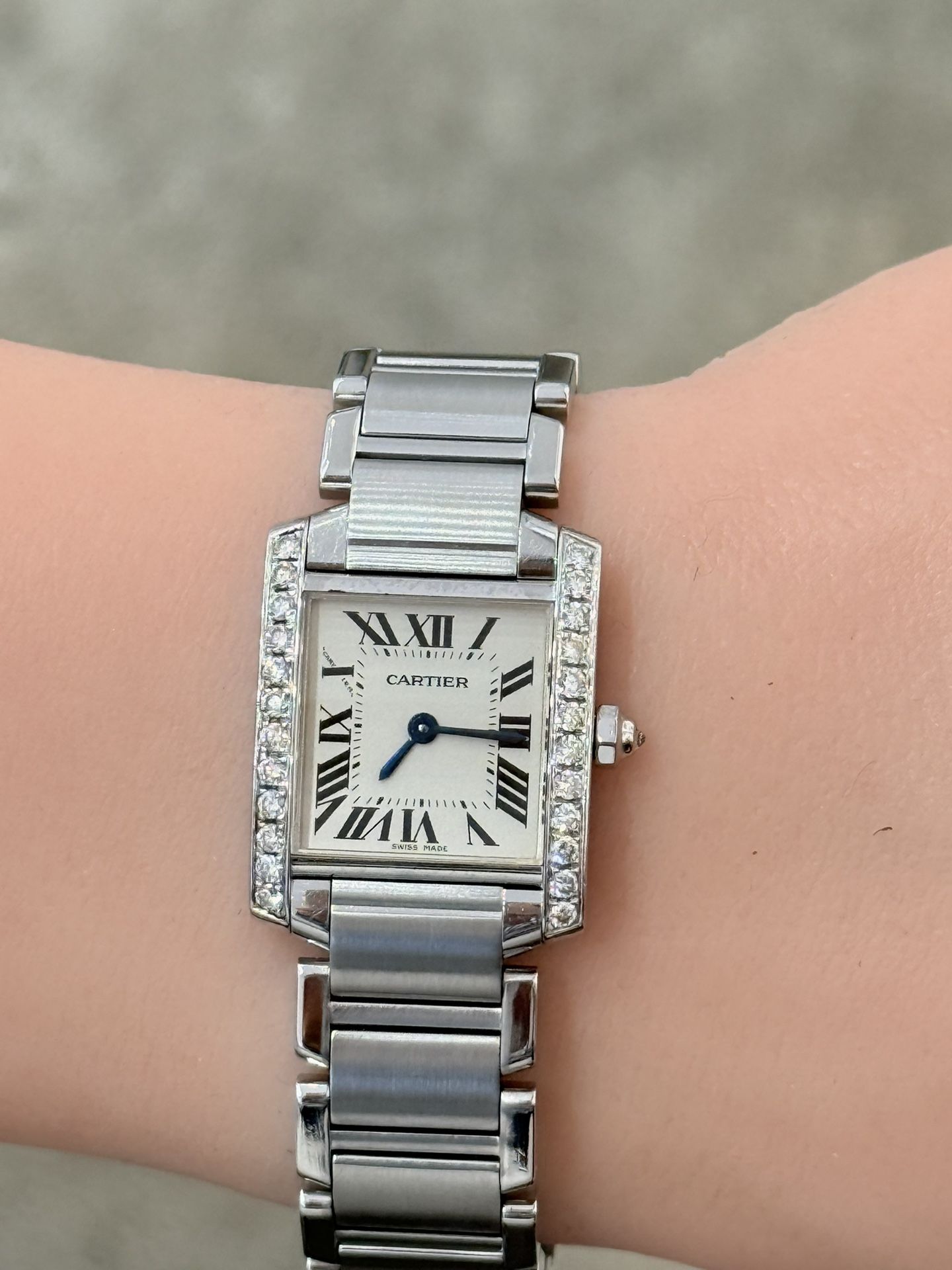 Pre Owned Cartier Tank Francaise Small Size Model 2384