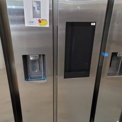 New Samsung Family Hub Counter Depth Stainless Steel Side By Side Refrigerator 36W24D70H 