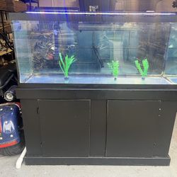 Fish Tank Aquarium 75 Gallon With stand, LED Light, Filter