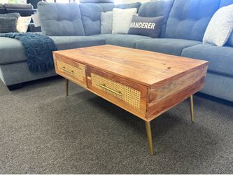 Solid wood coffee table