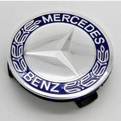 Set Of 4 Mercedes Benz Wheel Center Caps