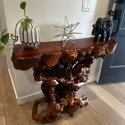 Gorgeous Natural Live Wood Root Side / Entry / Sofa Table