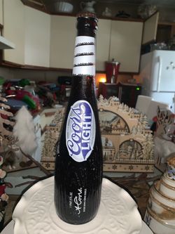 Coors Light Silver Bullet Beer Bottle