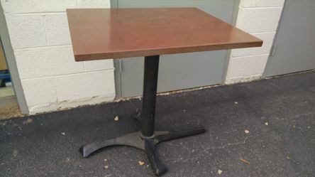 Copper top table