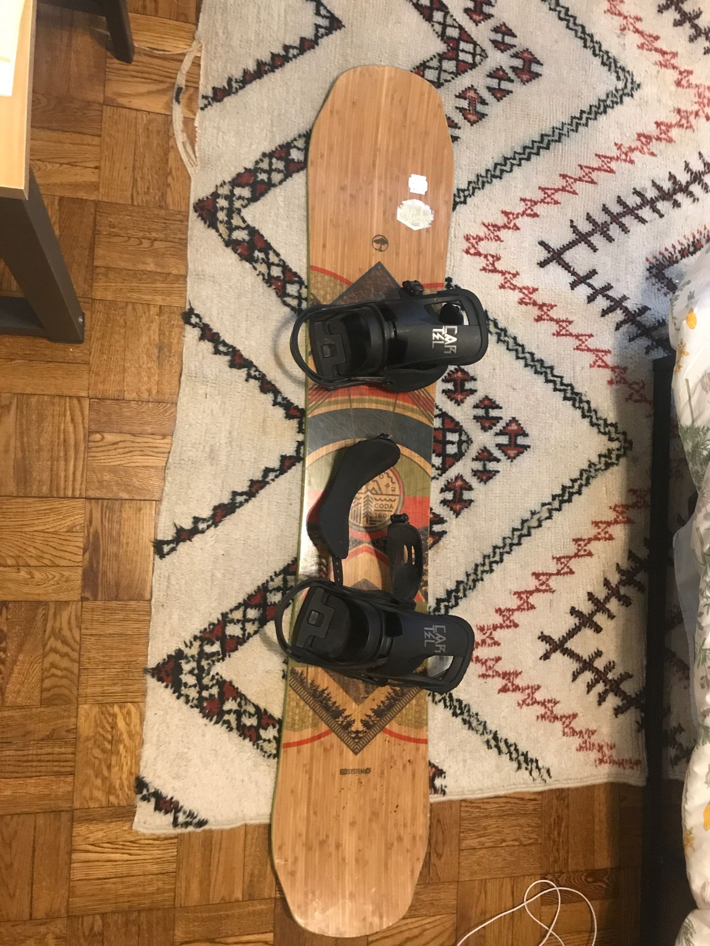 2017 Arbor snowboard (63in) with Cartel bindings