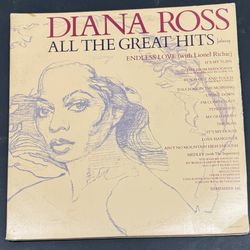 Diana Ross "All The Great Hits" vinyl LP Record Album Motown M13-960C2 1981