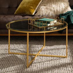 New 36” Round Contemporary Coffee Table 