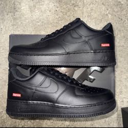 Nike Air Force Supreme Black Size 8.5,9,9.5,10,12