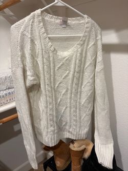 Cream Cable Knit Sweater