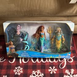 Disney Little Princess ARIEL KING TRITON & URSULA