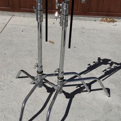 Two Kupo 20 Inch C Stands With Arms