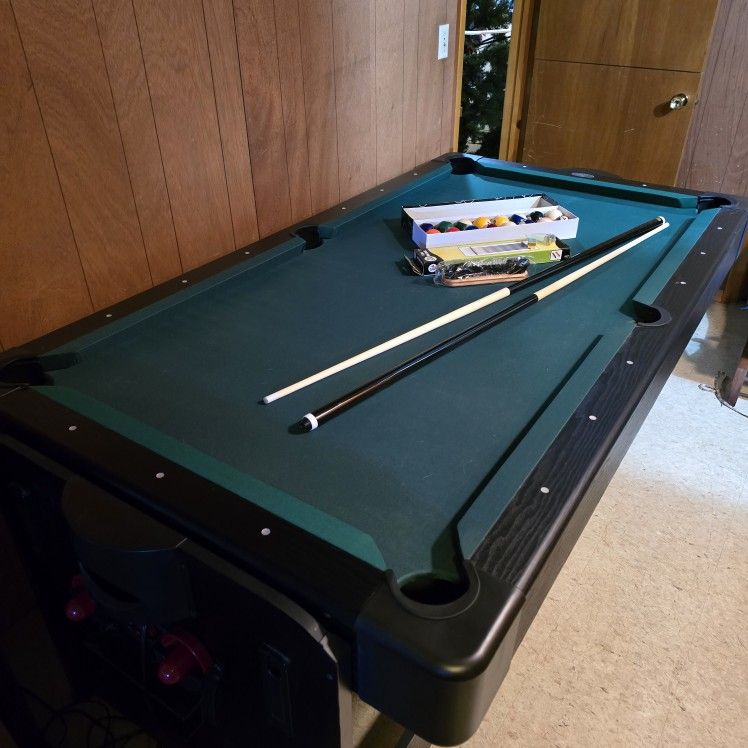 Pool Table Air Hockey Table convertible all accessories included GLD Products