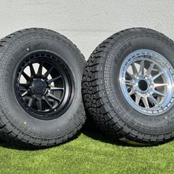NEW Lock Off-Road 17” Ford F-150 Wheels Baja Tremor F150 rims 6x135 Expedition 33” Tires A/T FX4