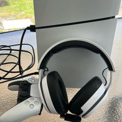PlayStation 5 With One Controller And Bluetooth Headset