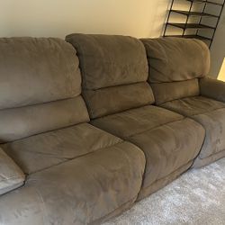 Comfortable and cozy reclining couch