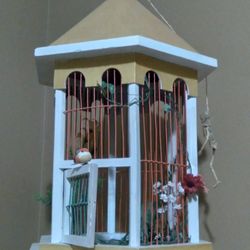 Painted Birdcage