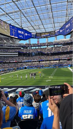 LA Chargers Vs Arizona Cardinals  9/13/2026 2 Tickets Premier section 123