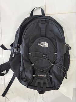 North Face Essential Multi Compartment Black Backpack