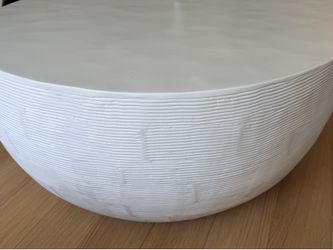 Crate and barrel beton coffee table