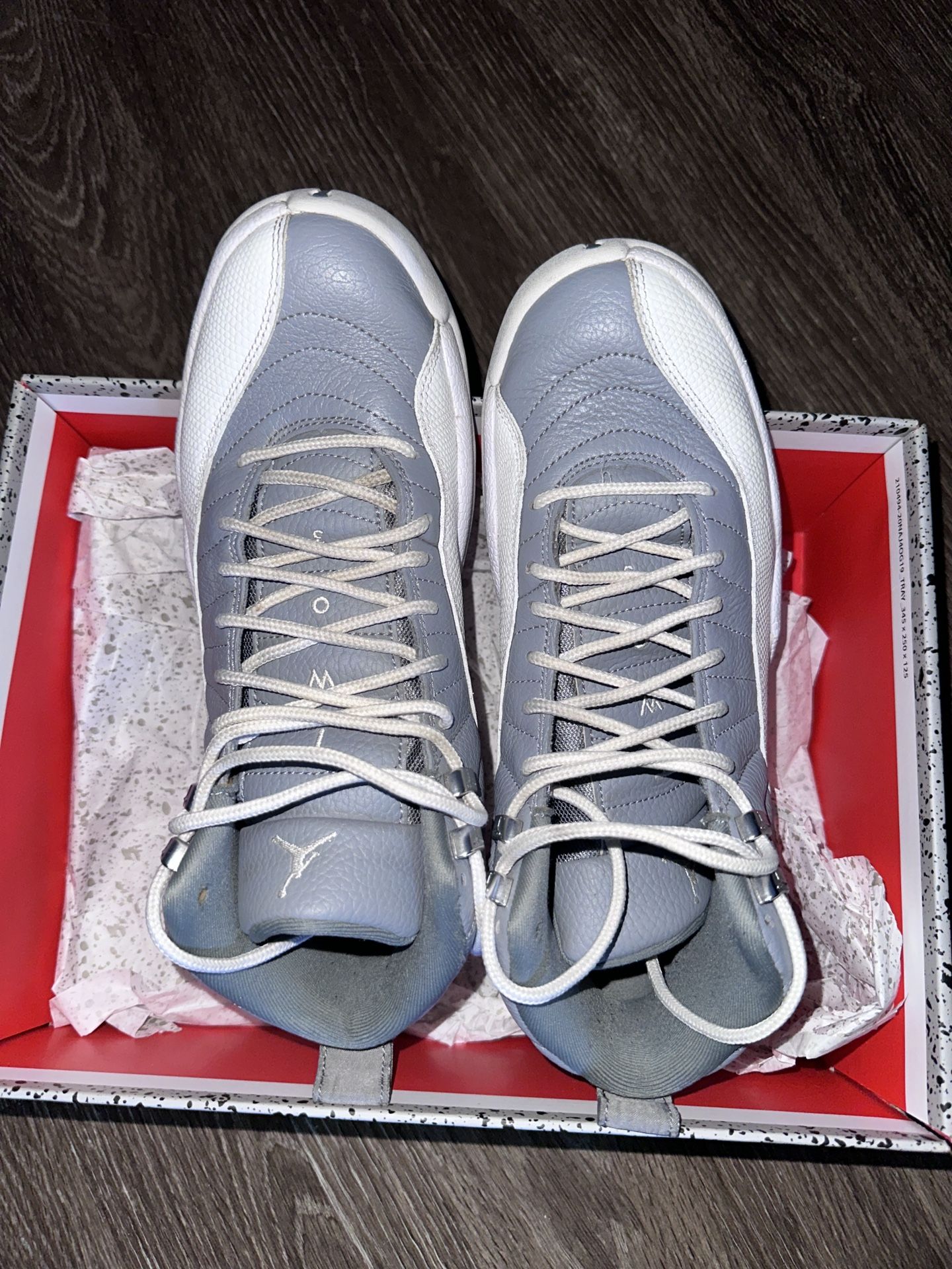 Jordan 12 Retro Stealth Gray, Size 9.5