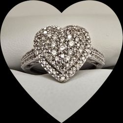 Gorgeous Half Carat White Gold Ring