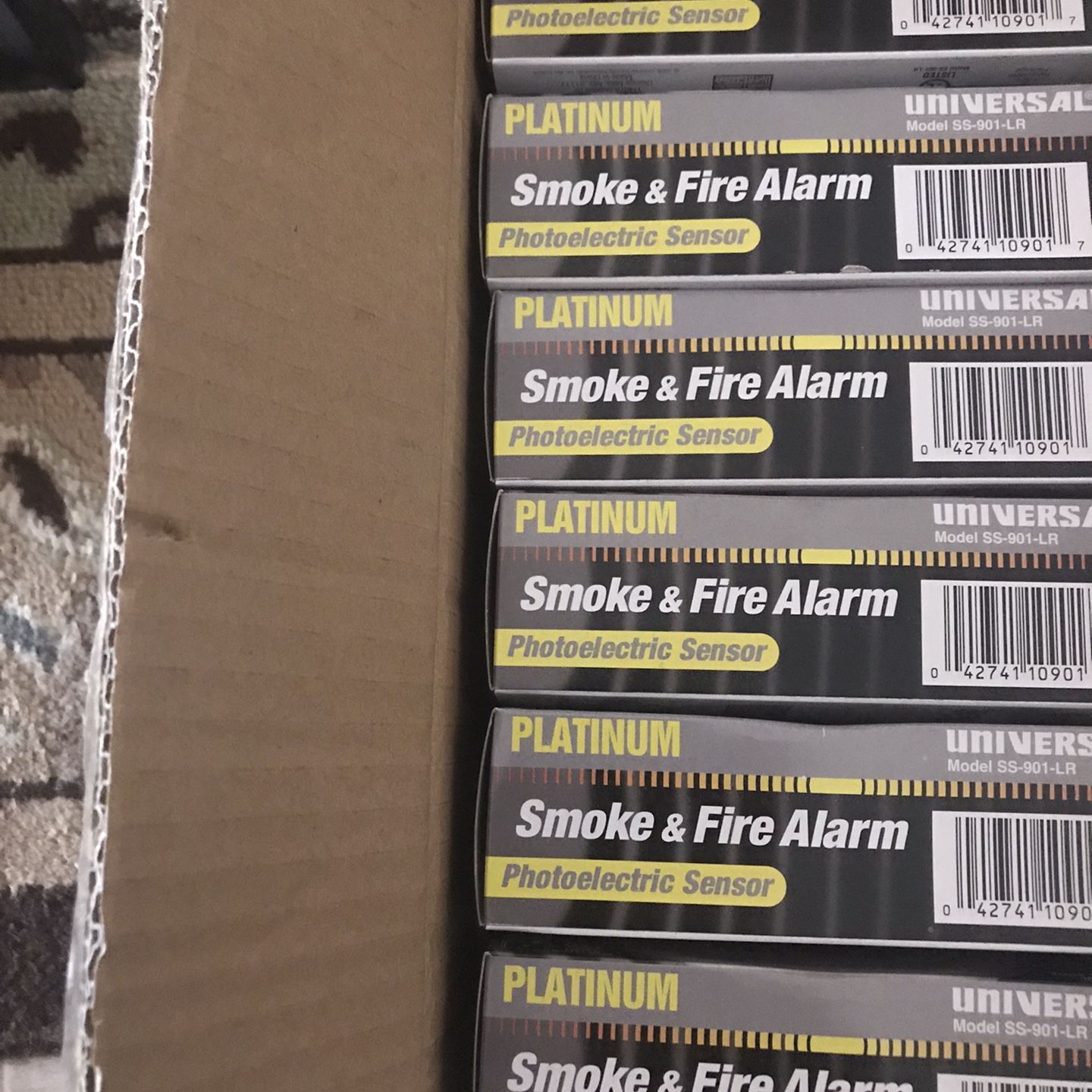 6 New smoke and fire alarm