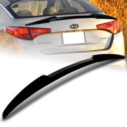 For 2011-2013 Kia Optima W-Power Pearl Black V-Style Rear Trunk Lid Spoiler Wing -(2-SP-9019-APBK