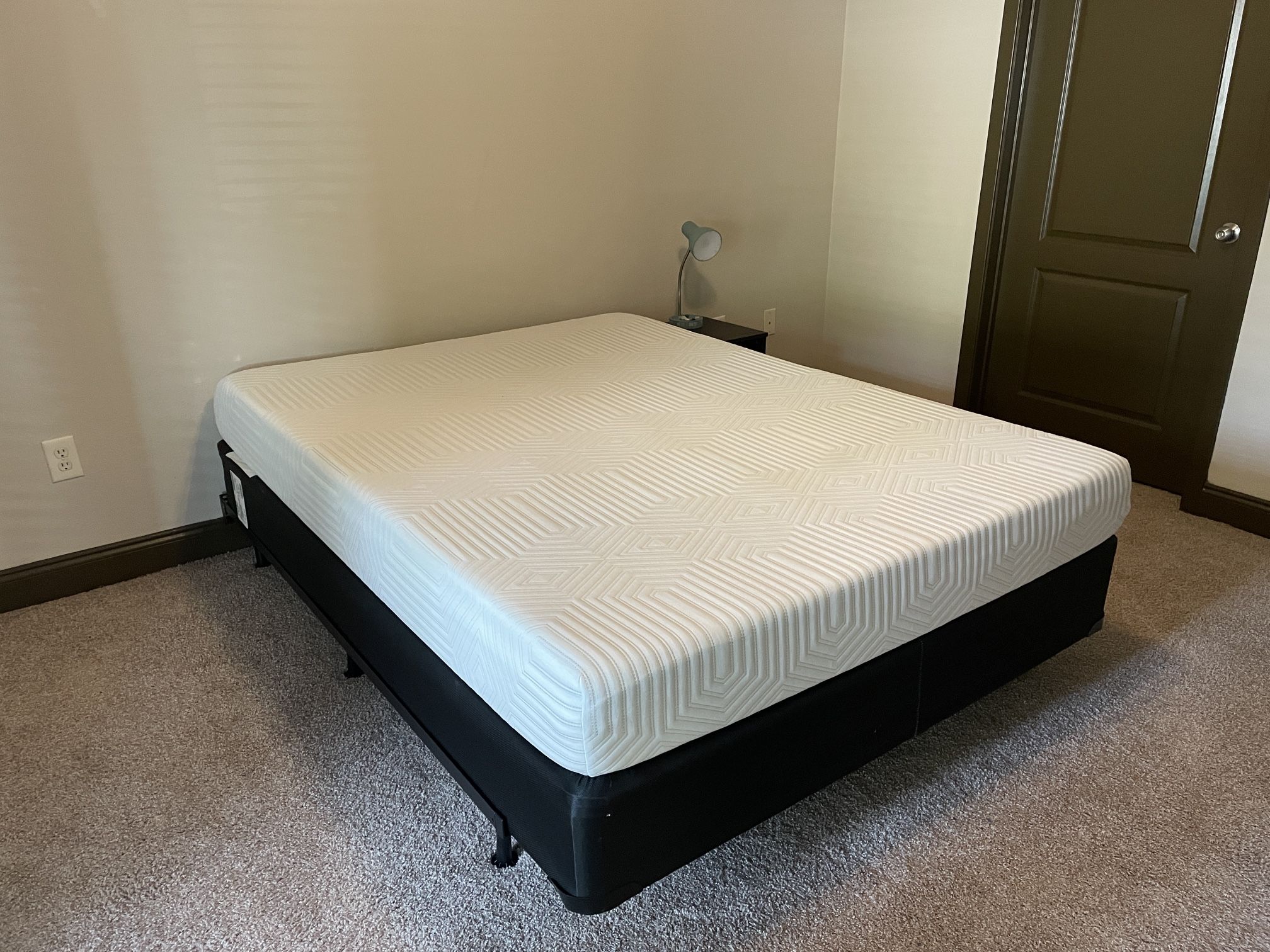 Queen size Mattress + 9 Inches Foundation + Universal Bed Frame