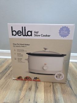 Bella 6-Quart Manual Slow Cooker - Soft Matte Finish (Oatmilk / Off-White)