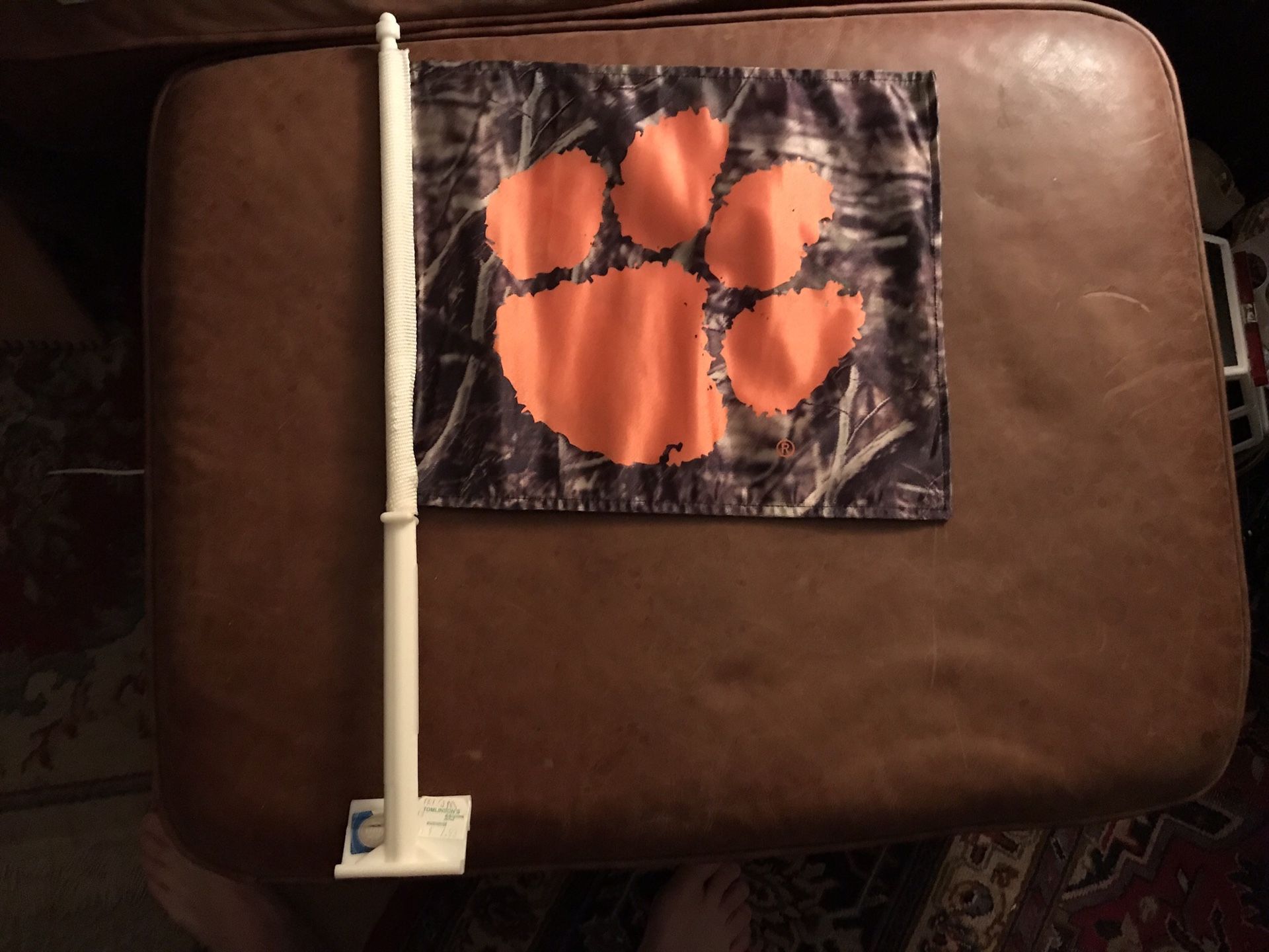 Clemson Car Flag