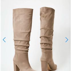 Slouch Heeled Boots