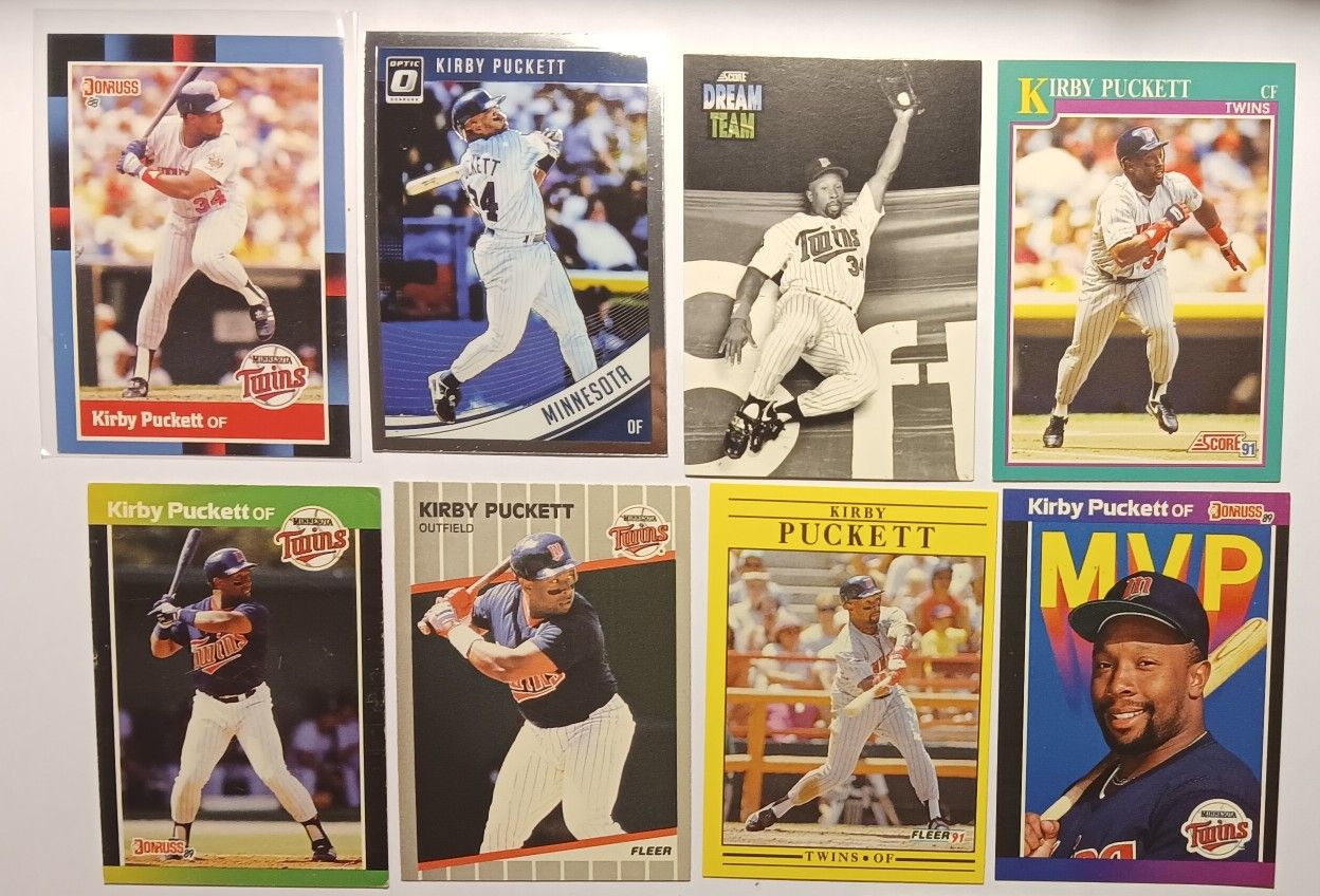 Kirby Puckett 8 Card Lot