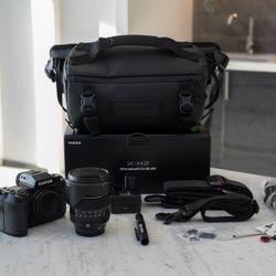 Fujifilm X-H2 Pro Photo & Video Kit – 16-80mm Lens, CFexpress, Sling Bag + Extras