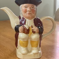 VINTAGE Tony Wood Staffordshire England Toby Jug Teapot EXC Condition