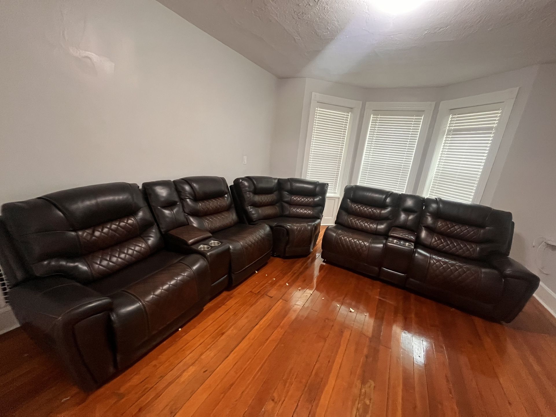 2 set of Like New 3 piece with 4 recliners