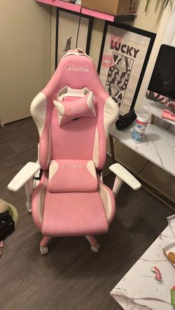 Pink gaming chair