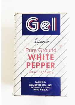 Gel white pepper powder 16 oz restaurant size
