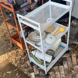 2 IKEA Rolling Rack Carts Waist High Good For Garage