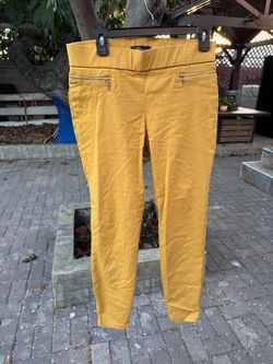 Dalia Tan Ponte Leggings with Zip Pockets Size 6